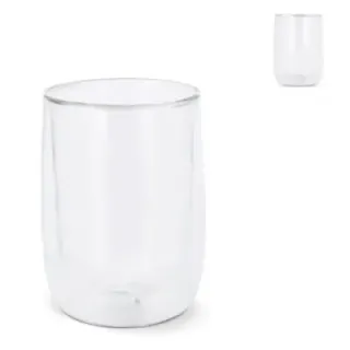 Double wall coffee glass Marian 320 ml - LT50551 (gadzety reklamowe)